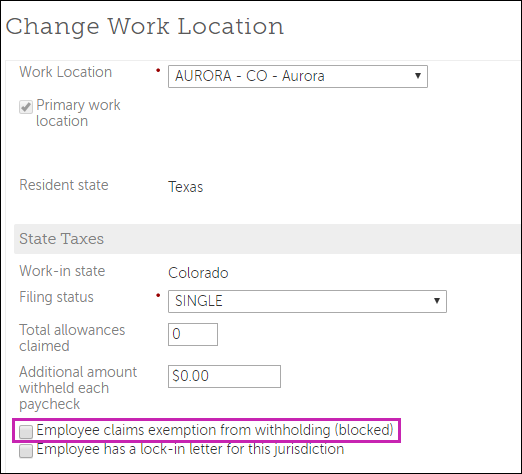 exemption from withholding-State Taxes