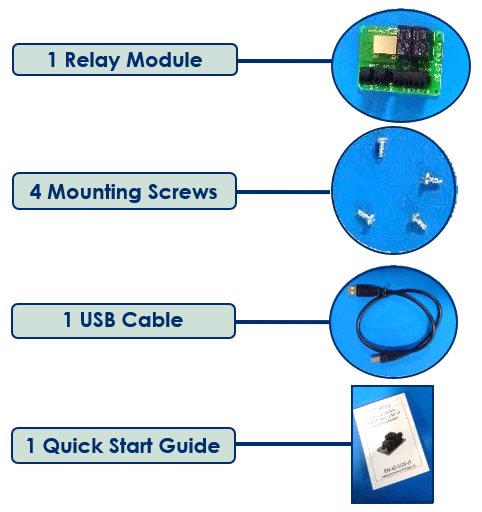 Relay module kit contents