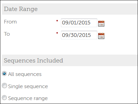 Data Transfer Interface Setup Dates Sequences