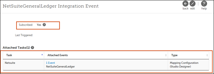 Subscribe to the NetSuiteGeneralLedger Integration Event