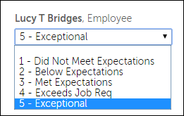 Display Numerical Rating and Rating Description