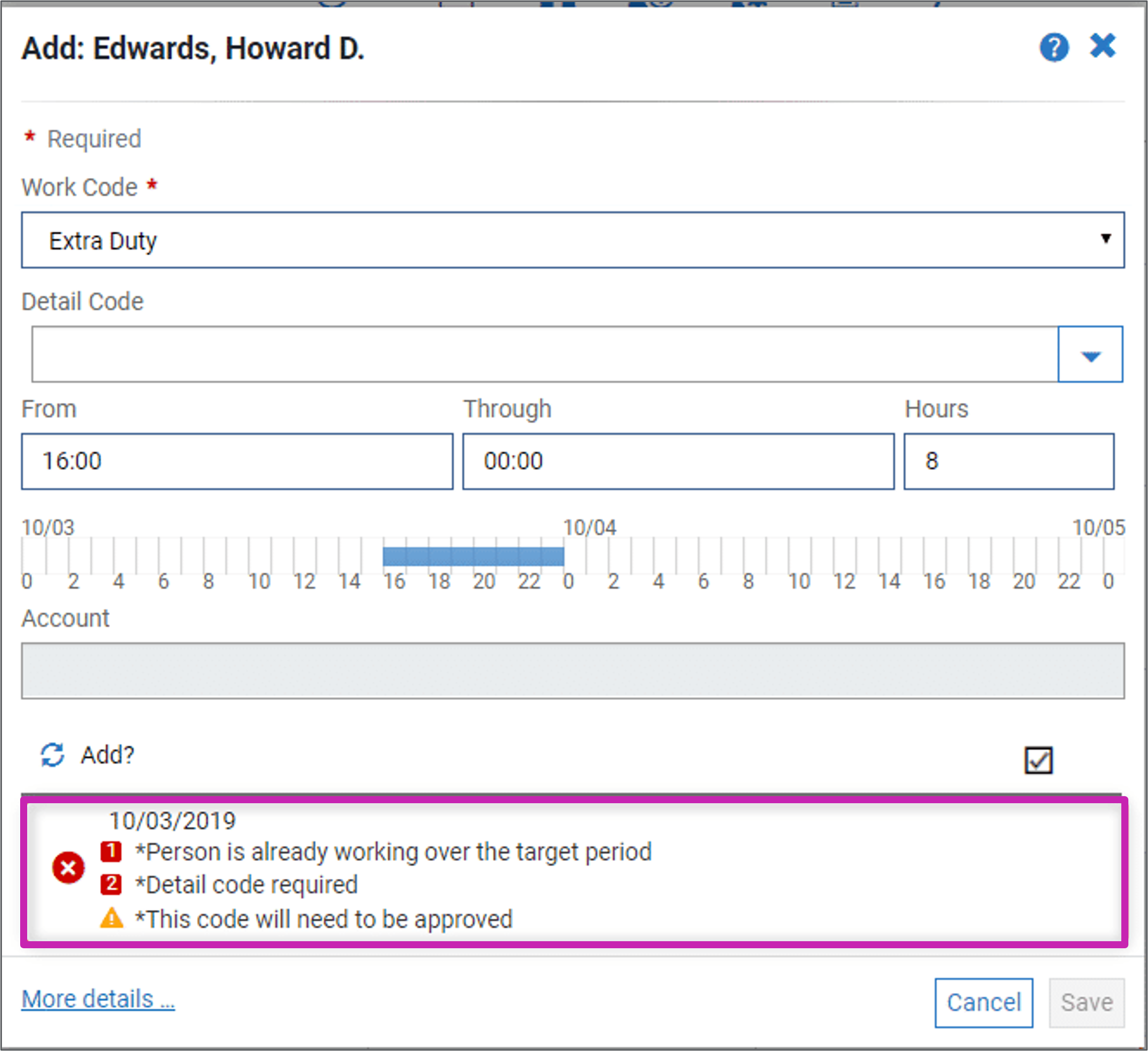 The Add window displays with multiple issues in the Issues area highlighted.