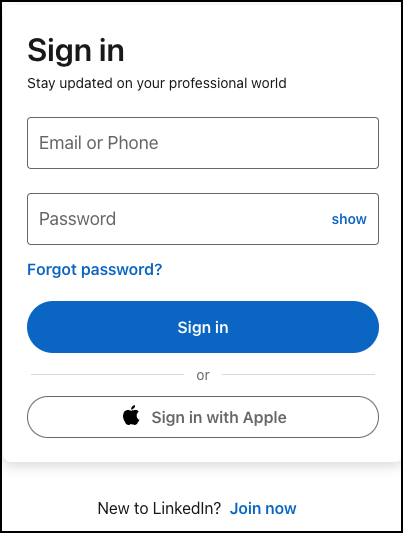 LinkedIn Sign in.